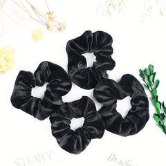 6pcs Large Velvet Scrunchie Hair Tie Female Rubber Band Hair Accessories