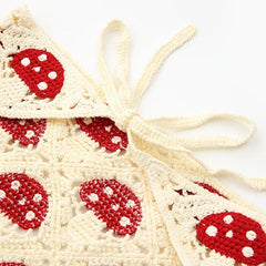 Triangle Bandana Turban Crochet Hair Scarf Mushroom Hairband Knitted Headband