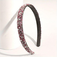 Rhinestone Pearl Headband Glitter Hair Band Women