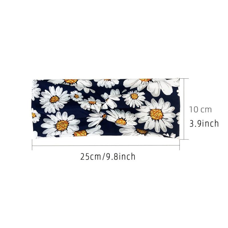 Vintage Wide Headband Yoga Bandeau Hair Band Non Slip