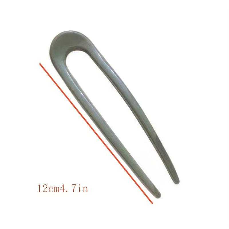 2pcs U Shaped Hair Pin Hair Bun Holder Hair Clip Hair Styling Accessories