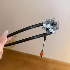 Gradient Flower Hairpin Chinese Style Hair Accessories