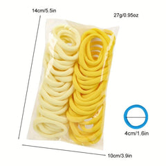 50pcs Colorful High Elastic Hair Tie Head Rope Hair Accessory