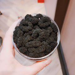 100PCS Plush Intestine Hair Tie Set Furry Scrunchies Pack Women Elastic Hair Ban