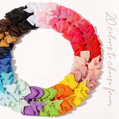 Striped Bow Hair Clip Set Minimalist Barrette Headwear Hair Accessories