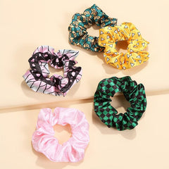 5pcs Colorful Scrunchie Elastic Hair Bands Hair Accessories