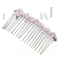 Witch's Raw Stone Hair Comb Wrap Hair Accessories