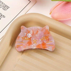 Acetic Cat Face Hair Claw Animal Clip Shark Claw Back Head Hair Ponytail