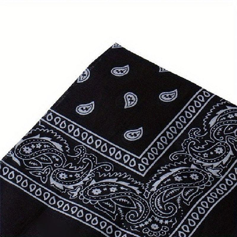 Paisley Print Bandana Hip Hop Square Scarf Handkerchief Cowboy Cowgirl