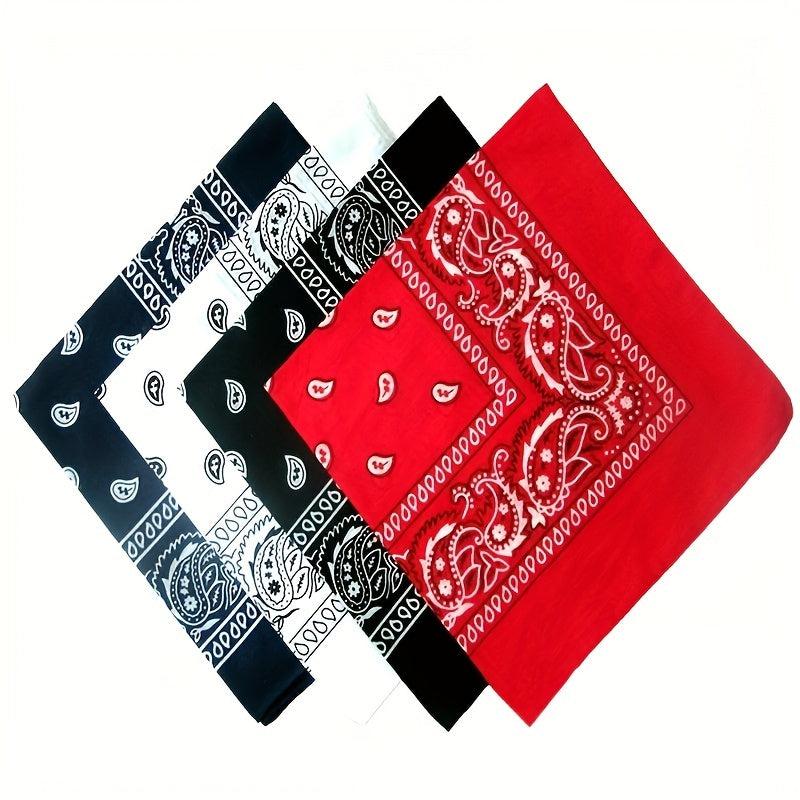 Paisley Print Bandana Hip Hop Square Scarf Handkerchief Cowboy Cowgirl