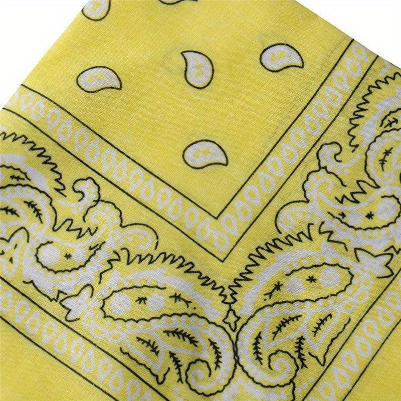 Paisley Print Bandana Hip Hop Square Scarf Handkerchief Cowboy Cowgirl