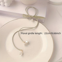 Elastic Bell Orchid Hair Tie Ribbon Hair Accessories