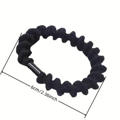 5pcs Plush Spiral Pattern Hair Tie Elastic Hair Rope Hair Accessories