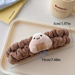 Rice Ball Toast Cookie Headband Soft Elastic Headband