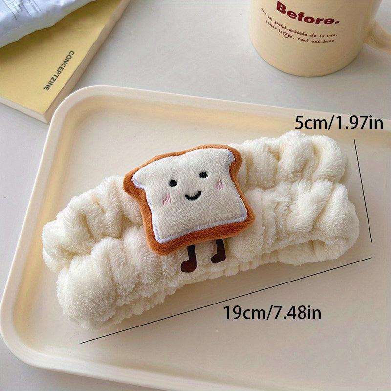 Rice Ball Toast Cookie Headband Soft Elastic Headband