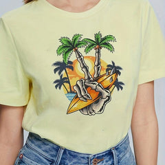 Beach Vacation Style Iron-on Heat Transfer Sticker