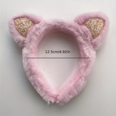 Cat Ears Hair Band Cartoon Headband for Skincare Girls