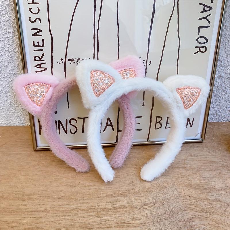 Cat Ears Hair Band Cartoon Headband for Skincare Girls