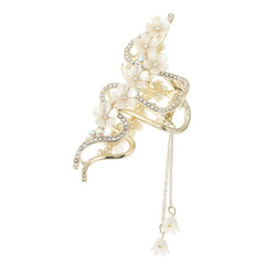 S Shaped Hair Clip Crab Rhinestone Flower Lily Of The Valley Hair Claw