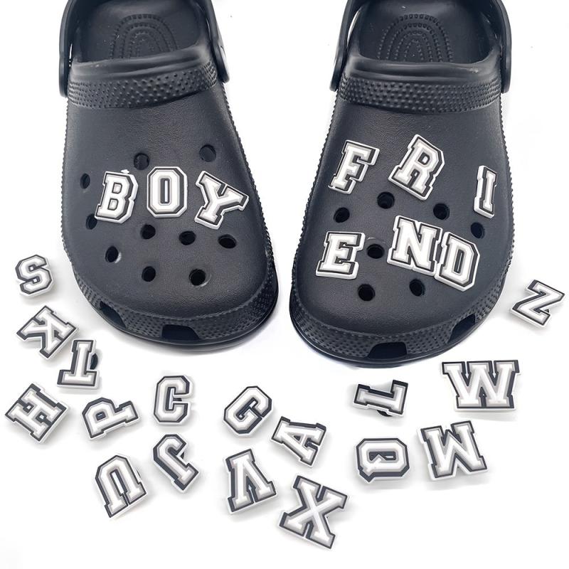 26pcs Alphabet Shoe Charms Decorations Party Favors Birthday Holiday