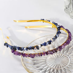 Crystal Quartz Headband Amethyst Hair Accessories Mermaid Tiara Princess Crown