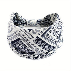 Women's Yoga Running Headband Soft Stretchy Hair Band Knotted Headdress