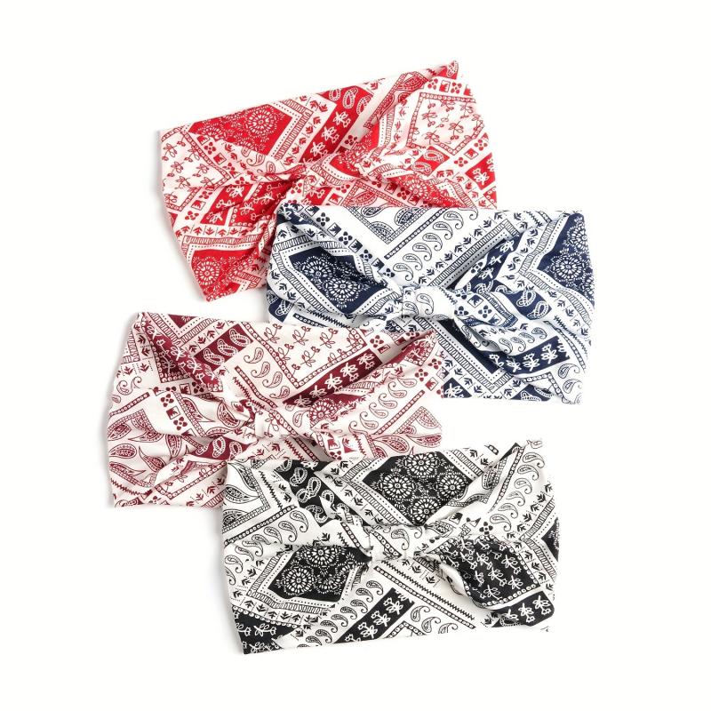Women's Yoga Running Headband Soft Stretchy Hair Band Knotted Headdress