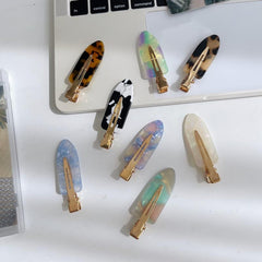7pcs Colorful Jelly Hair Clips No Crease Hair Clip for Styling