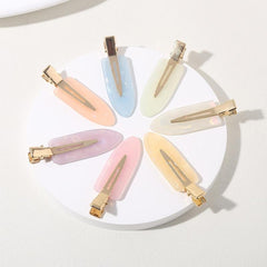 7pcs Colorful Jelly Hair Clips No Crease Hair Clip for Styling