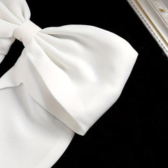 Satin Large Bowknot Hair Clip Back Head Duck Billed Clip Hair Accessories