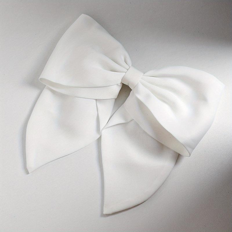 Satin Large Bowknot Hair Clip Back Head Duck Billed Clip Hair Accessories
