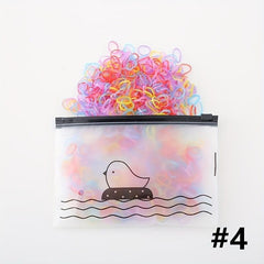 1500pcs Colorful Rubber Hair Tie for Girls