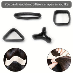 Silicone Foldable Hair Tie Elastic Hair Rope Ponytail Holder