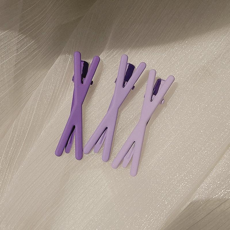 3pcs Resin Band Hair Clips for Girls Styling Sectioning Anti Slip Hair Clips