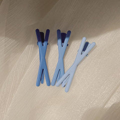 3pcs Resin Band Hair Clips for Girls Styling Sectioning Anti Slip Hair Clips