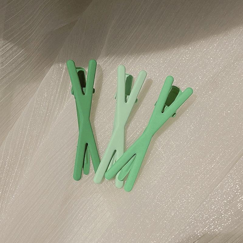 3pcs Resin Band Hair Clips for Girls Styling Sectioning Anti Slip Hair Clips