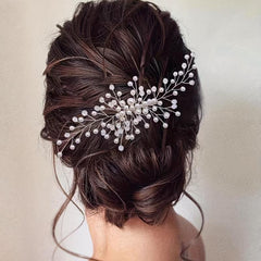 Faux Pearl Hair Comb Back Head Insert Comb Head Jewelry Hair Accessories