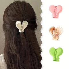 Heart shaped Acrylic Hair Claw Headwear Hair Accessories