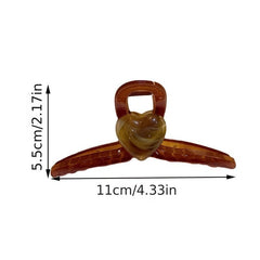 Heart Shape Hair Claw Women Girls Shark Claw Clip Women Headdress