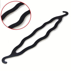 2pcs Plastic Bun Maker Hair Curler Holders Roll Bun Styler Twist Braid Maker