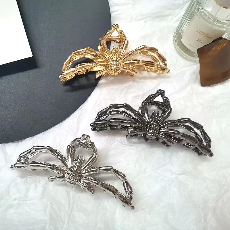 Large Spider Metal Hair Claw Clip Non Slip Strong Hold Hair Jaw Clip