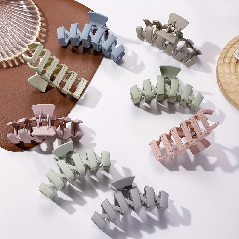 8pcs Creative Hair Claws Strong Clips for Thin and Thick Hair