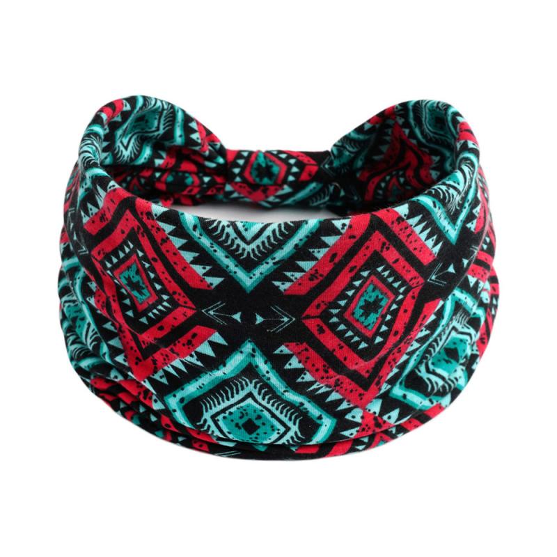 Boho Stretchy Wide Headbands Knot Turban Yoga Sweatband