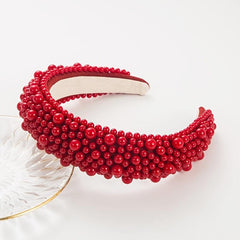 Ivory Pearl Padded Headband Alice Band