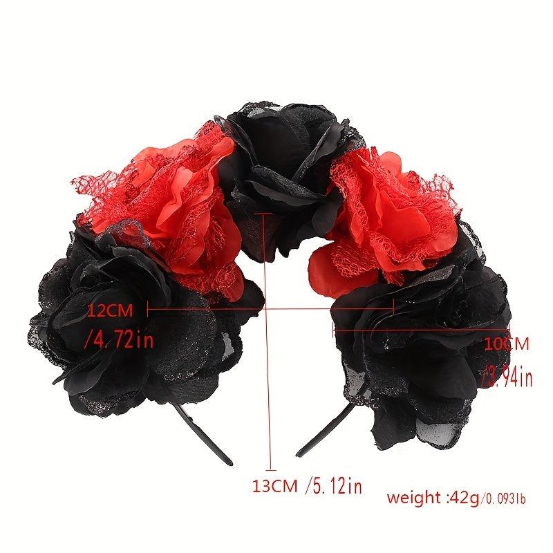 Flower Wreath Day of the Dead Headdress Floral Headband