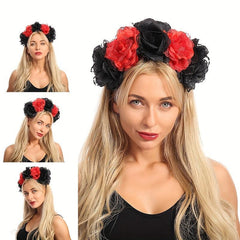 Flower Wreath Day of the Dead Headdress Floral Headband