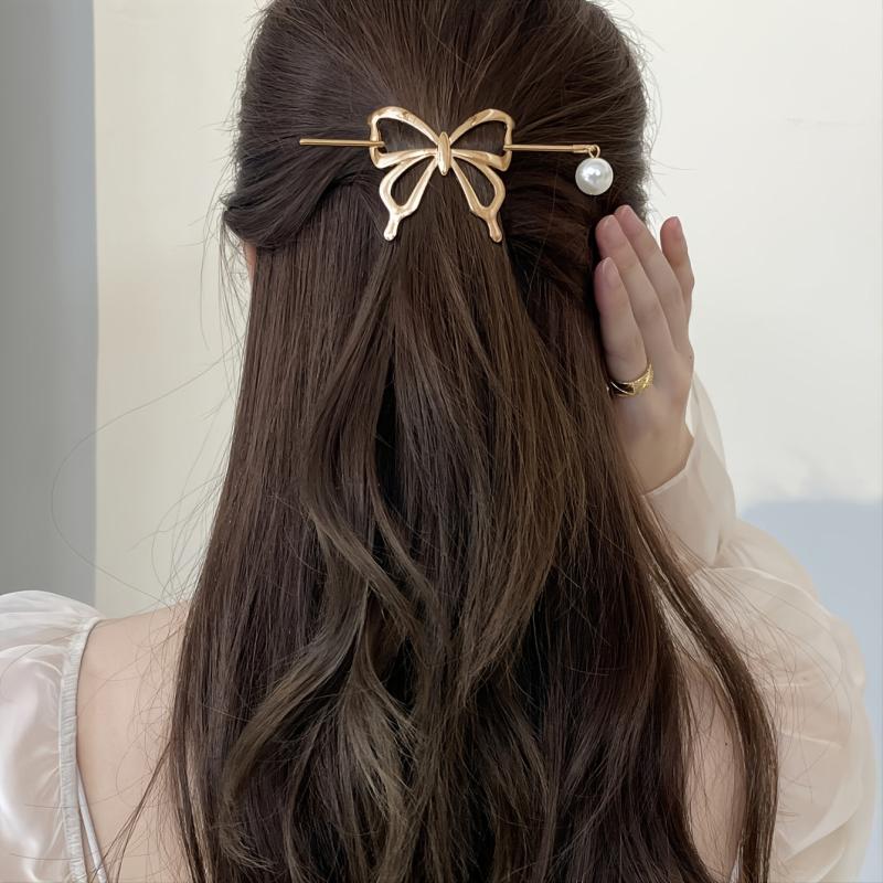 Golden Pearl Hair Clip Women's Hair Accessories