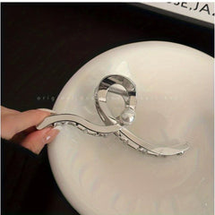4pcs Faux Pearl Hair Claw Set Hair Accessories For Women