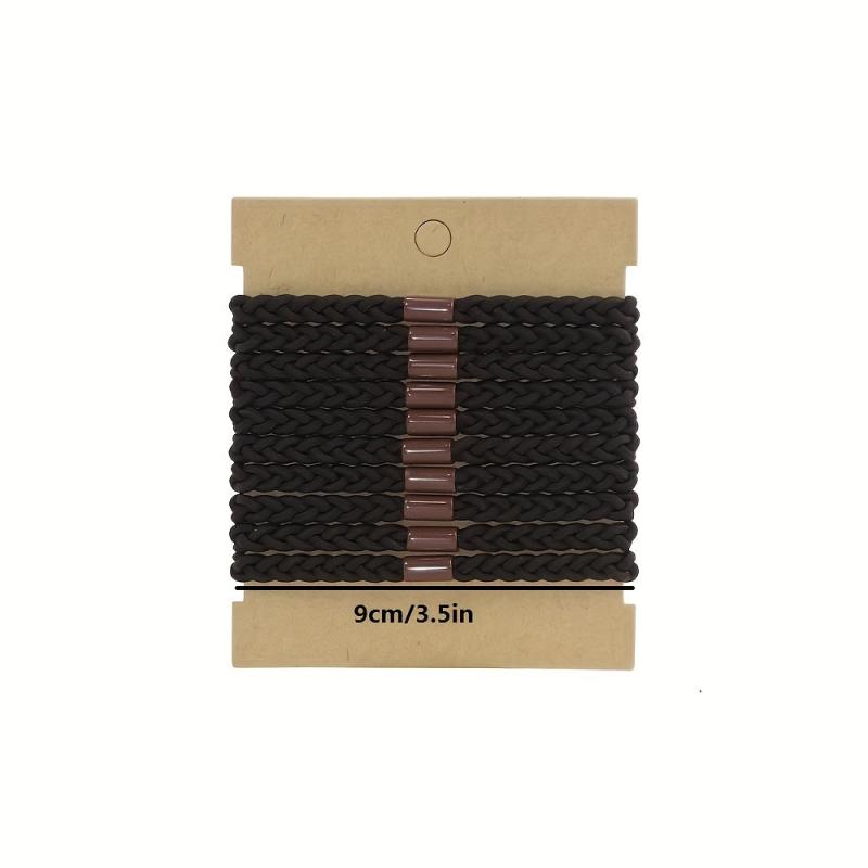 10pcs Twist Hair Tie High Elasticity Ponytail Holder Braided Hair Ring