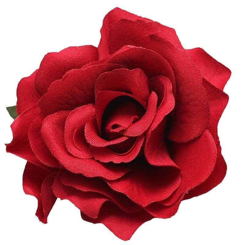 Rose Flower Hair Clips Non Slip Hair Decoration Bridal Wedding Accessory